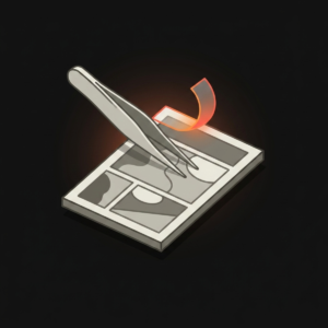 Comic tape and sticker removal service icon