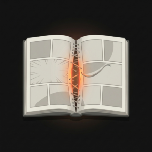 Comic cover and page split repair service icon