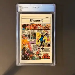 Back cover of Avengers #162