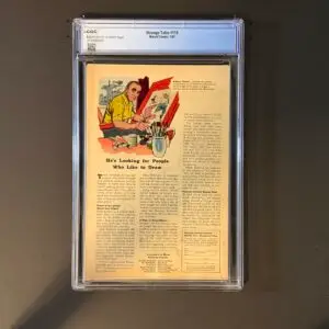 Back cover of Strange Tales #110