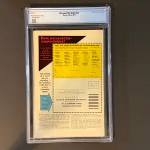 Back cover of Werewolf by Night #32